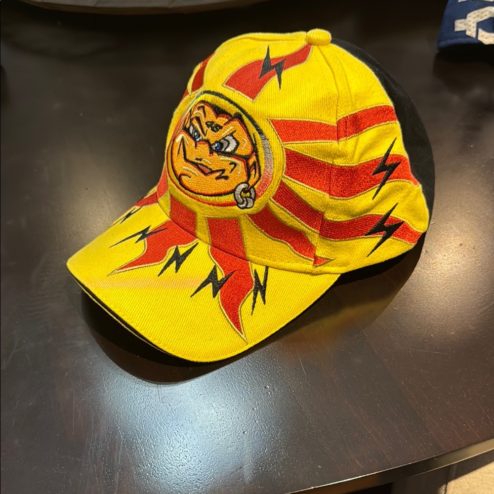 Vintage Valentino Rossi Darling Yellow and Red Graphic Cap